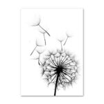 Minimalist Feather & Dandelion | Canvas - ZenQ Designs