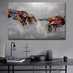 Urban Art 'Creation of Adam' - ZenQ Designs