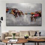 Urban Art 'Creation of Adam' - ZenQ Designs
