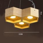 Wooden Honeycomb Pendant Light - ZenQ Designs