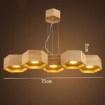 Wooden Honeycomb Pendant Light - ZenQ Designs