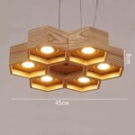 Wooden Honeycomb Pendant Light - ZenQ Designs