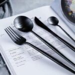 Stainless Steel Black Cutlery Tableware Set - ZenQ Designs