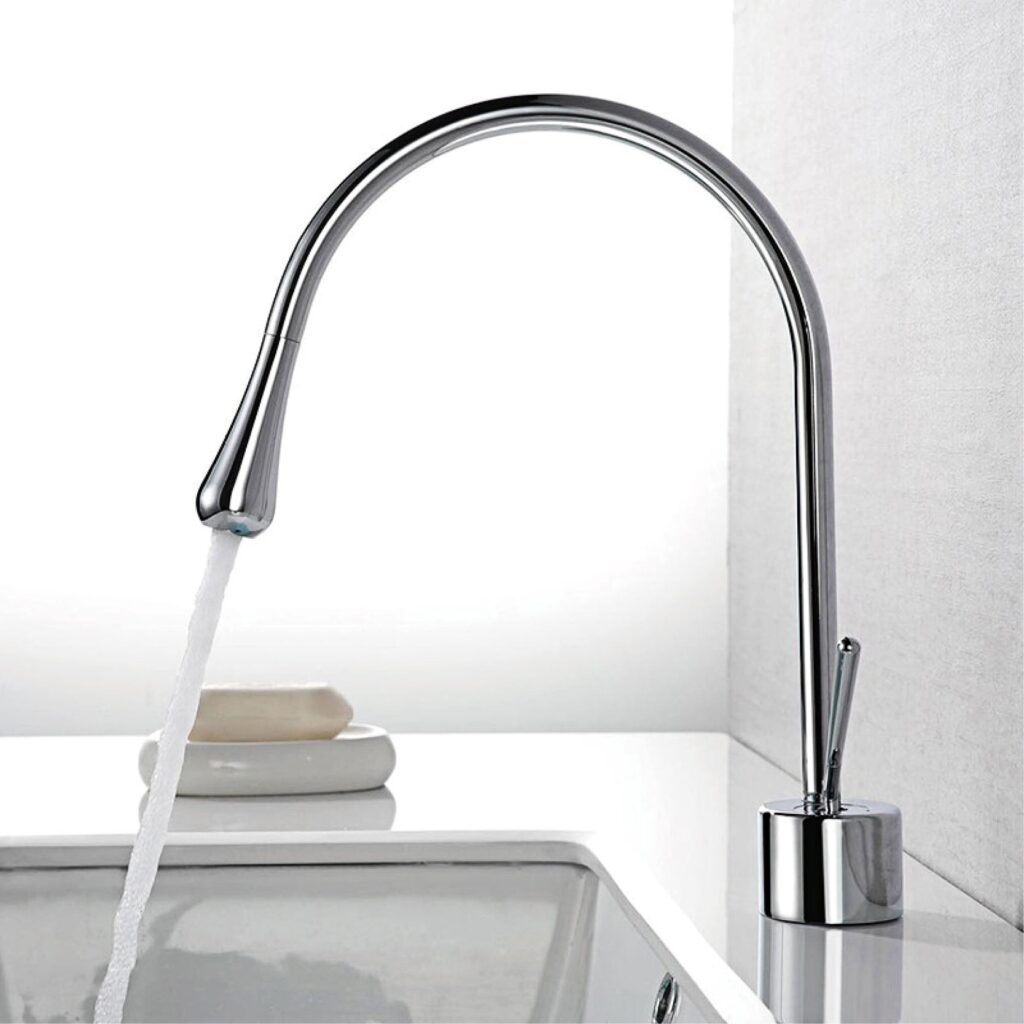 An unusual bathroom faucet