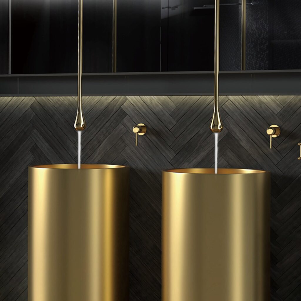 Bathroom creative ceiling water drop faucet