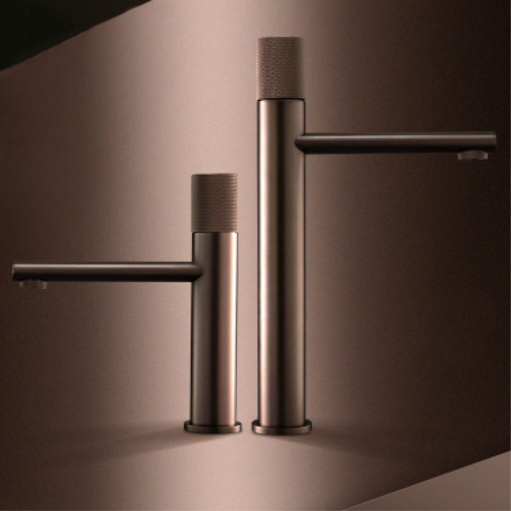 Elegant brass bathroom faucet