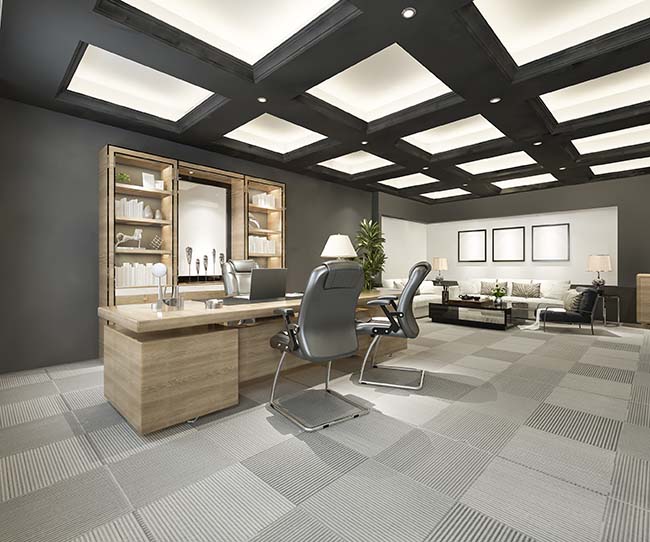3d rendering luxury meeting room - ZenQ Designs