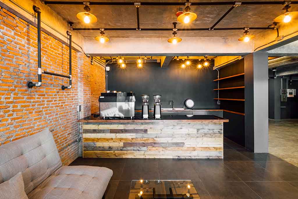 Cozy looking industrial style design -ZenQ Designs