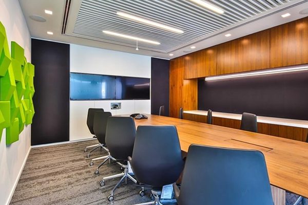 Modern lighting in the spacious conference hall - ZenQ Designs.jpg