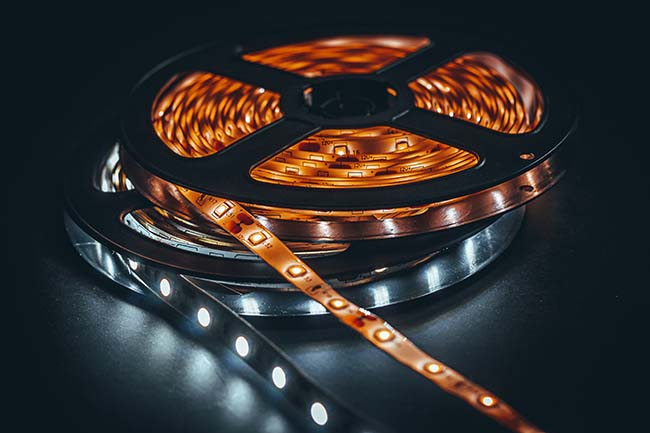 Strip LED lights with cold white and warm white colour - ZenQ Designs